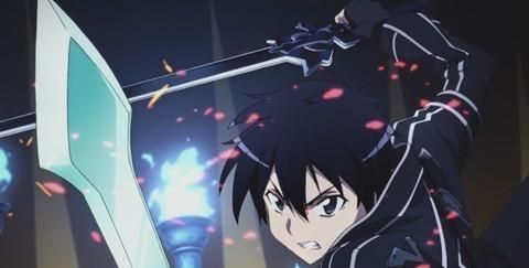 刀剑神域盘点桐人手持不同武器时摆出来的架势