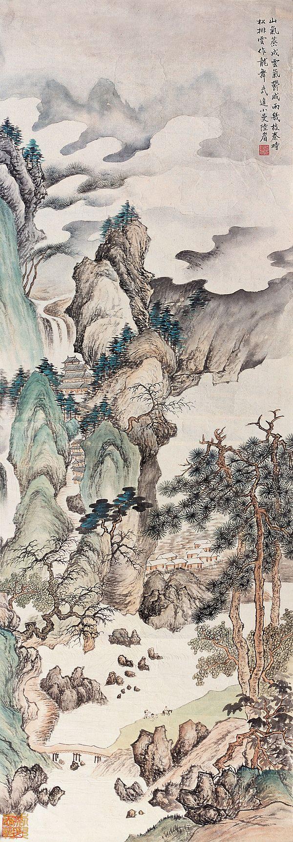 民国美女画家——陆小曼山水画作品欣赏!