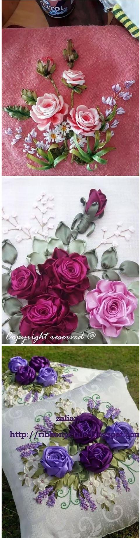 教你用几根丝带绣立体玫瑰花,很容易就学会,有喜欢的姐妹吗?