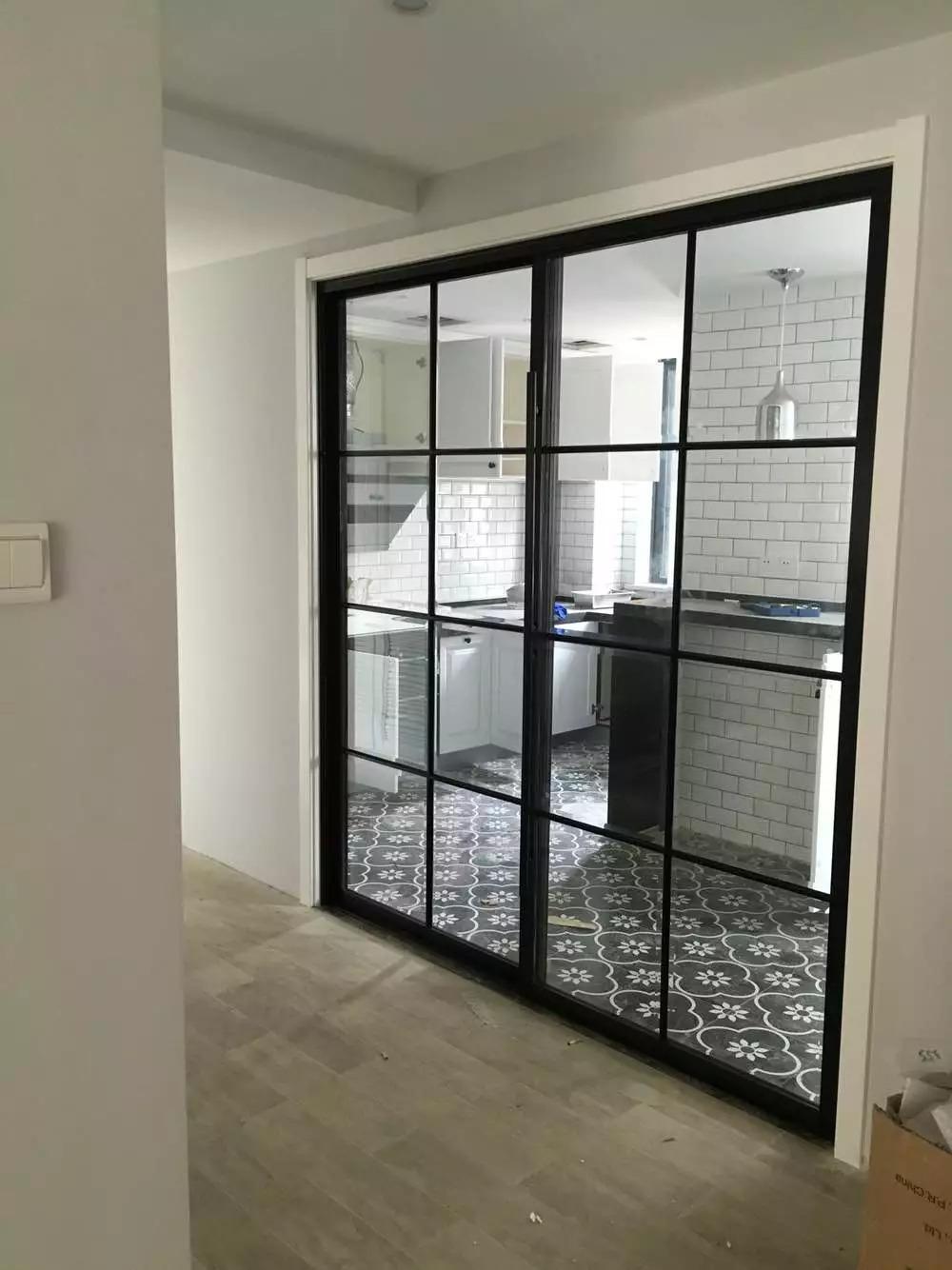 厨房装玻璃推拉门, 简洁明亮谁看了都喜欢!