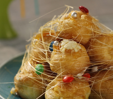 冬日下午茶点心金丝泡芙塔好吃好做吃一次就上瘾