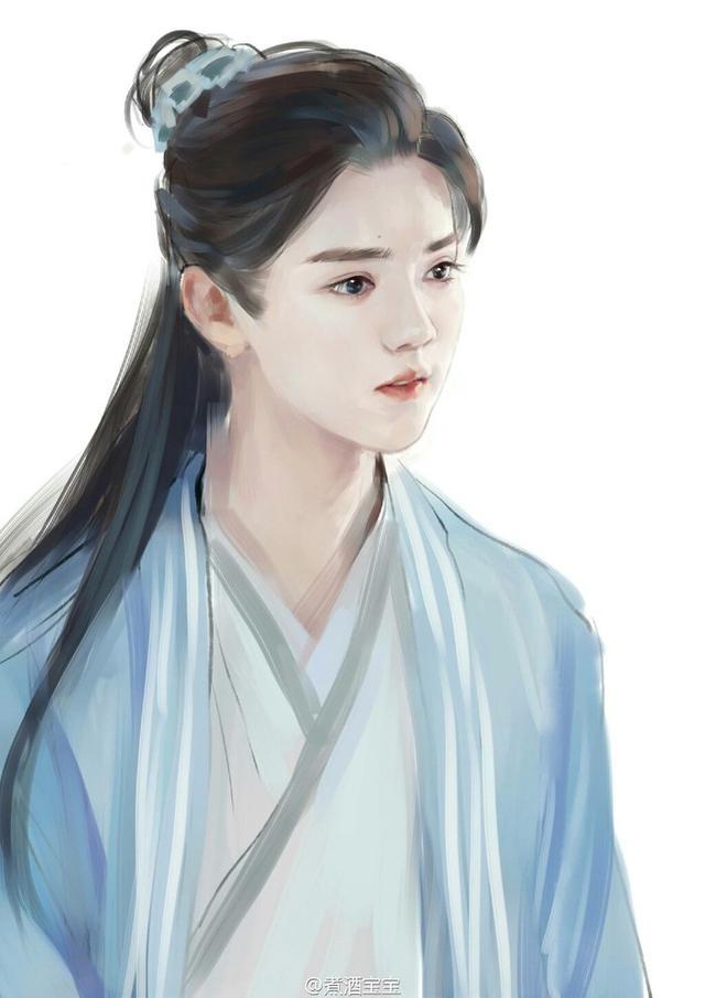 男星古装手绘图鹿晗唯美罗云熙盛世美颜王凯看了让人心疼