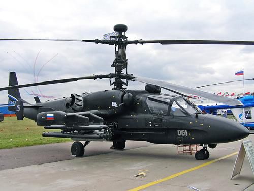 卡-52武装直升机,并列双座弹射逃生