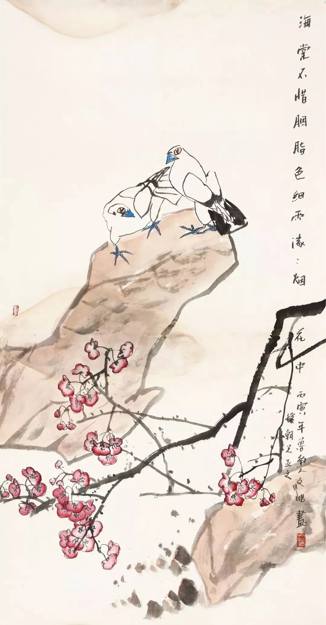 花鸟写意大家江文湛作品欣赏