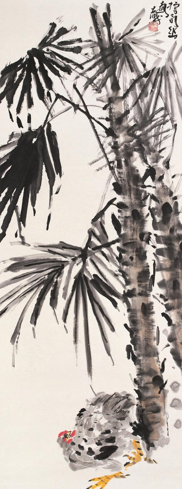 海派大写意画家朱大醉花鸟画作品