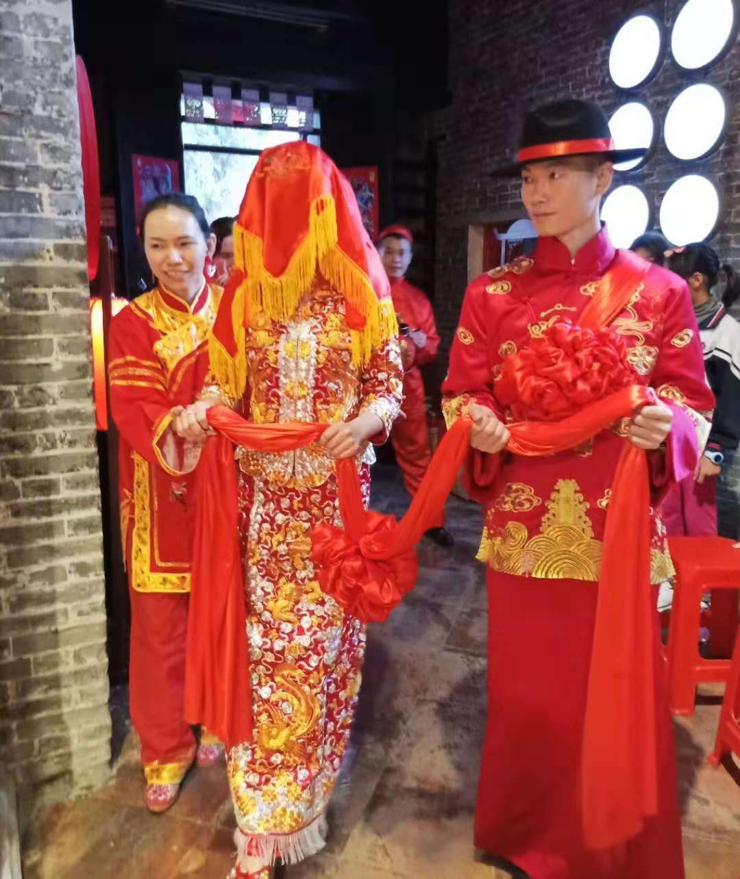 广东大妗姐传统婚礼中国传统岭南婚嫁文化重现羊城