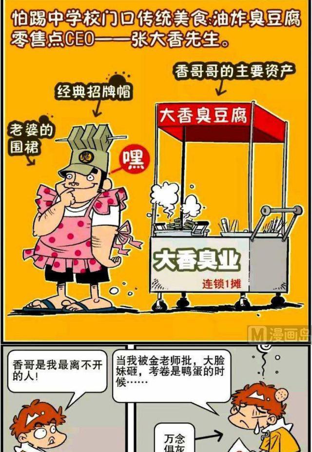 爆笑漫画阿衰一生钟爱臭豆腐最不舍的人竟不是大脸妹