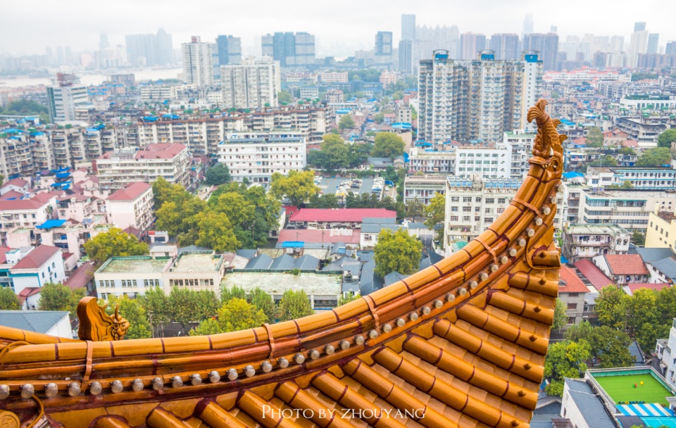 黄鹤楼,武汉最高的观景台,城市的市井与繁荣都在脚下