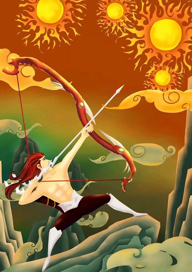 《山海经》记载后羿射日的真相,根本不是拯救世界,而是不义战争