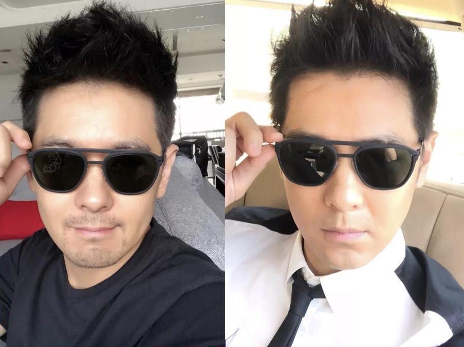 林志颖自晒留胡须与不留的差别, 网友: 不老男神终于老了