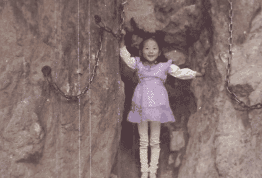 韩雪小时候游玩照曝光, 看了后才知道什么叫做"见过世面"的孩子