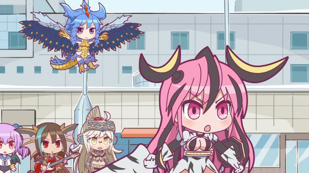 萌娘化代表性动画奥特曼怪兽娘可爱乌贼娘天然呆