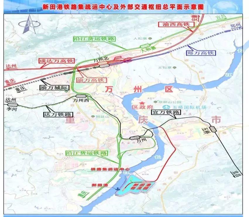 重庆至万州高铁:时速350公里,中线胜出,忠县站位置在这里
