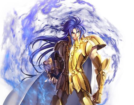 圣斗士撒加根本无力面对三名黄金的围攻只能选择用ae来对决