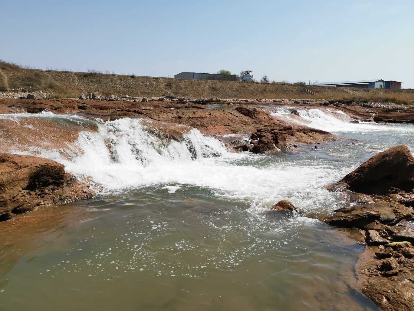 家乡宝鸡千河上的清流秀瀑居然如此憾心