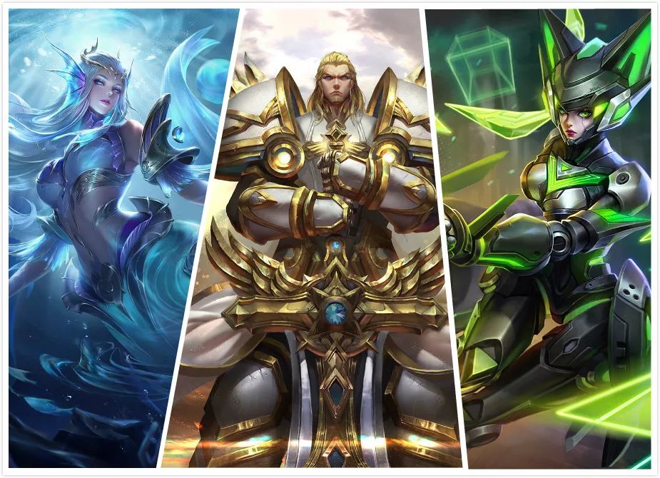 王者荣耀3款传说皮肤优化苍穹之光翻新海洋之心霸气回归