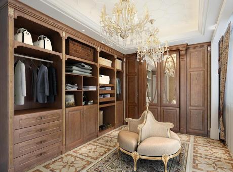 卧室衣柜到顶设计记得加上石膏线装饰,美观又实用,太聪明了