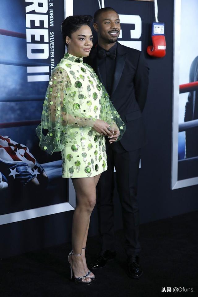 美国影星泰莎·汤普森,出席纽约《奎迪2》世界首映式