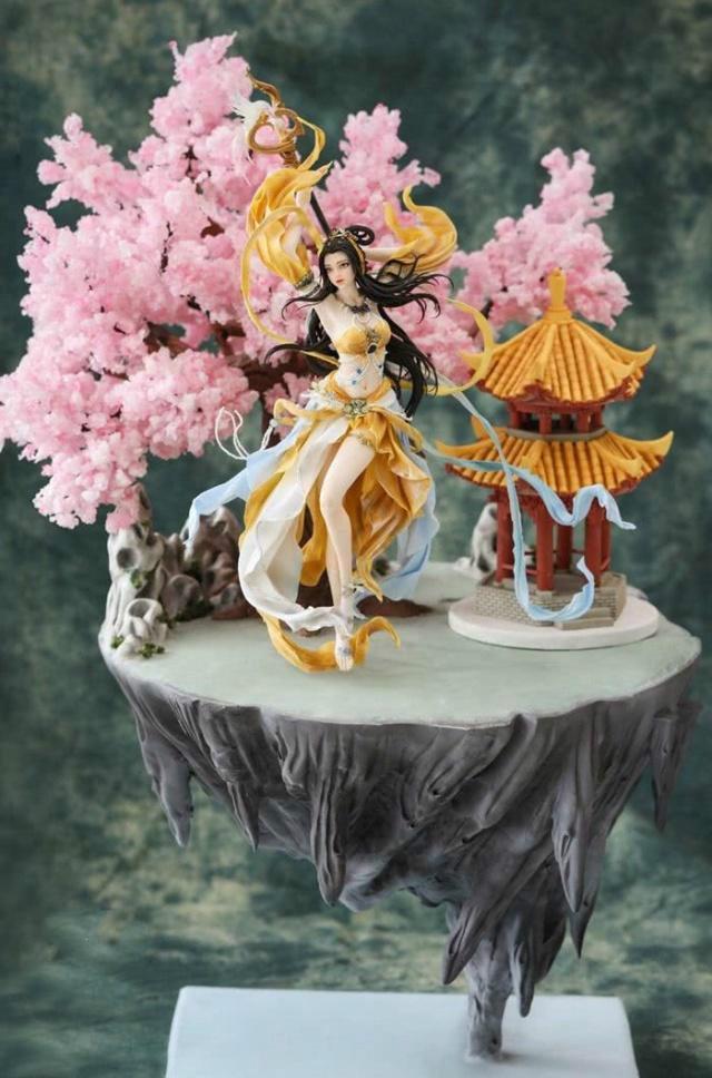 中国风翻糖蛋糕,制作得栩栩如生,让人不舍吃掉!