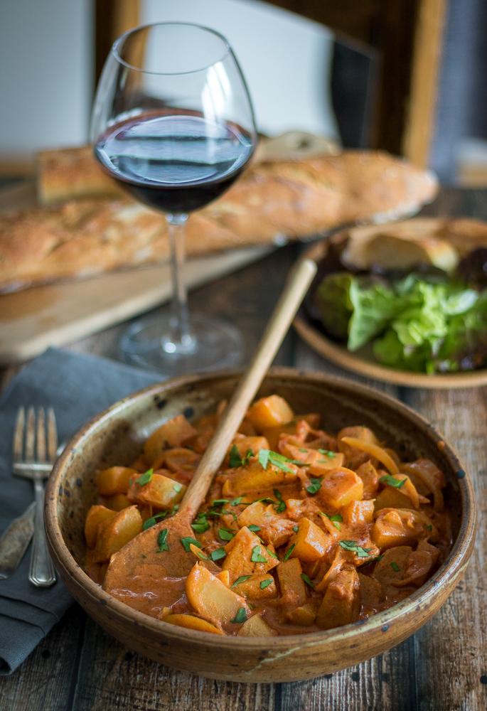 素食土豆辣椒酱,配面包超美味!