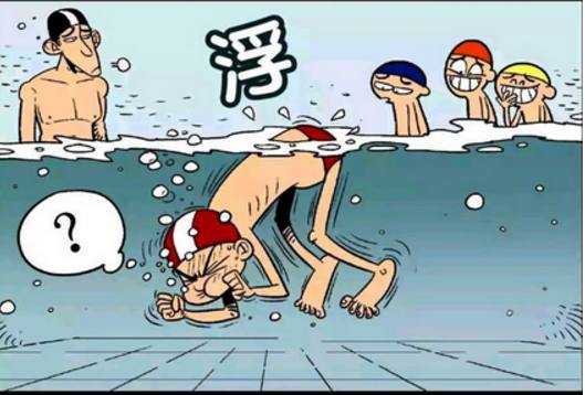 搞笑漫画:米其林轮胎衰学游泳,却说"菲尔普"比不上他带的青蛙