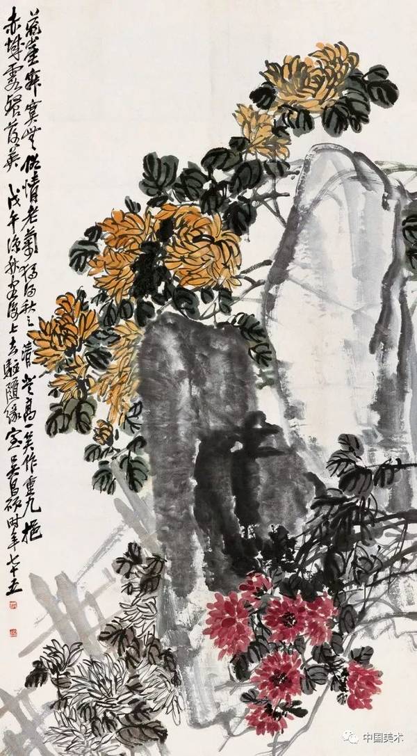 绘画从古到今若论用色几乎无人可与吴昌硕比肩