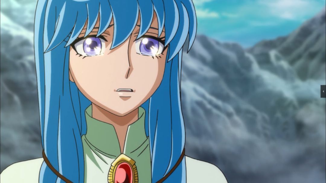 虽然万般不舍,黄金圣斗士们一个个消失,而莉菲雅也必须泪别艾欧里亚.