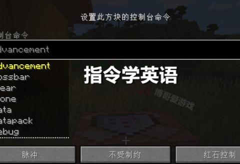 指令提高英语成绩 我的世界 中学到的5种知识 回怼专用