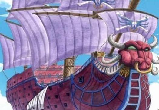 想着凯多的模样,在结合上图,是不是可以确定,它就是凯多的海贼船.