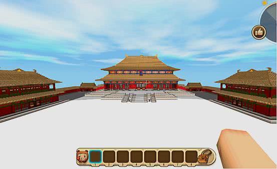 迷你世界:玩家制作紫禁城地图,场景恢弘大气,让人身临其境!