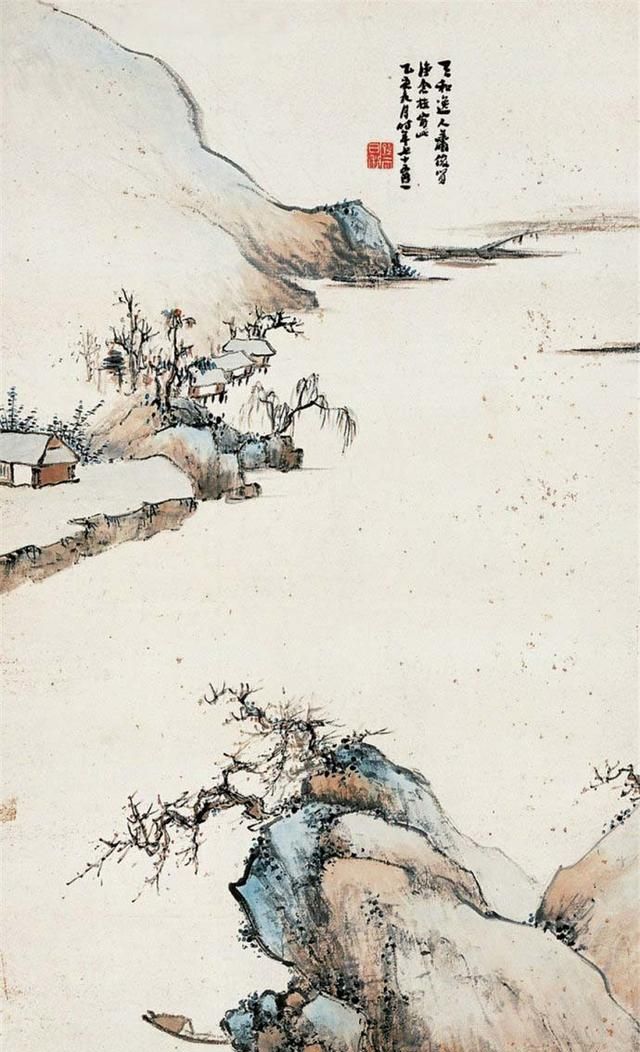 近代著名史学家余绍宋山水画作品欣赏
