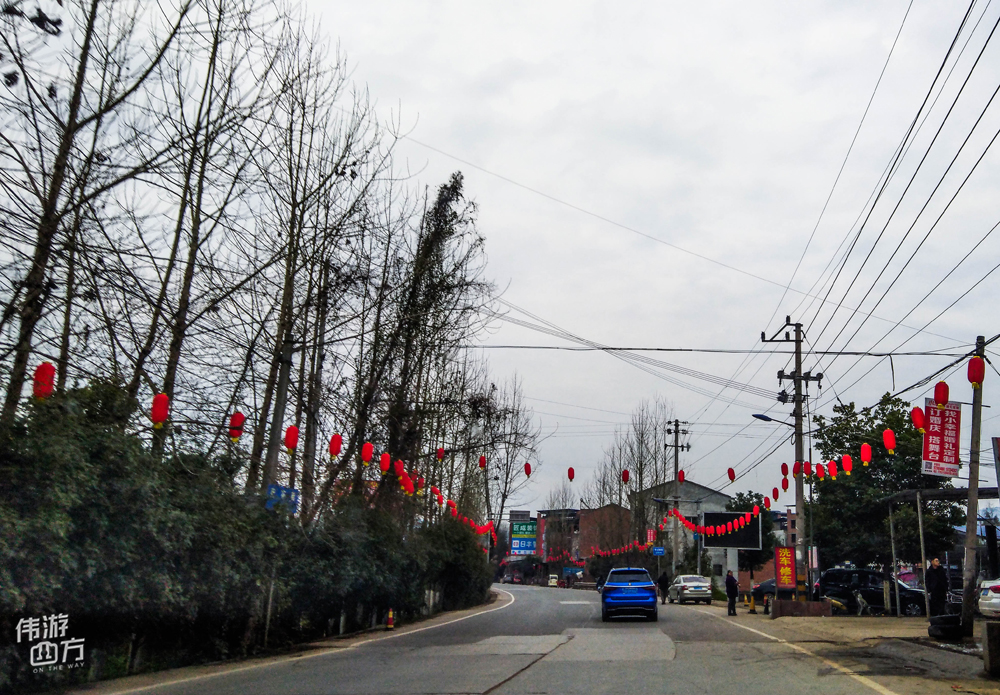 重庆开州竹溪镇:2公里街头挂满了灯笼,充满年味!