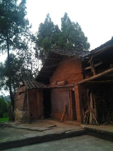 大家可能不信,发点他家照片给大家看看,在一个山上,几间破瓦房.