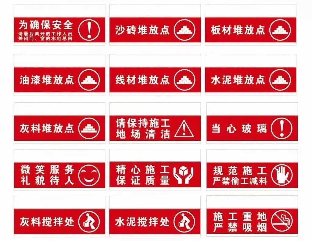 装修工地上的标识,究竟有没有必要?