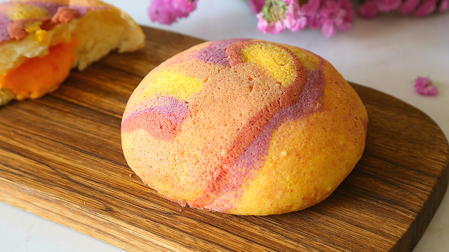 厨房的诱惑教你做颜值超高的网红面包～～星空流沙包