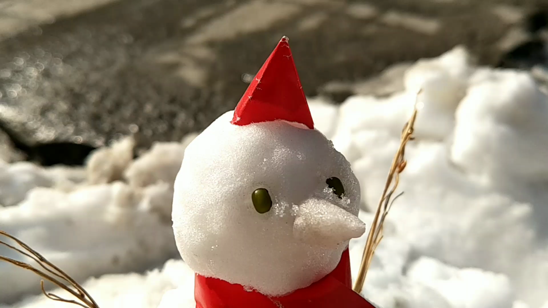 事儿哥做的雪娃娃,你给打几分? .