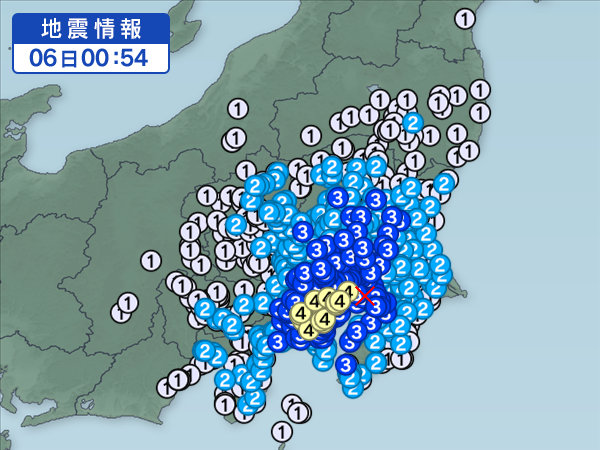千叶县4 8级地震东京震度4 但日网友却在吐槽 手机新浪网