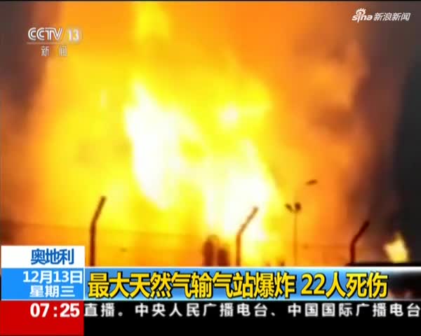 奥地利最大天然气输气站爆炸22人死伤
