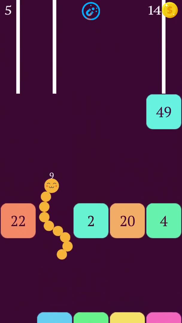 贪吃蛇遇上打方块游戏视频