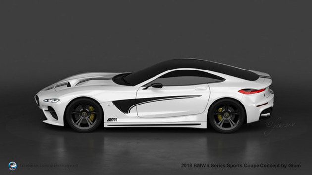 宝马全新6系Coupe假想图 搭4.4L发动机