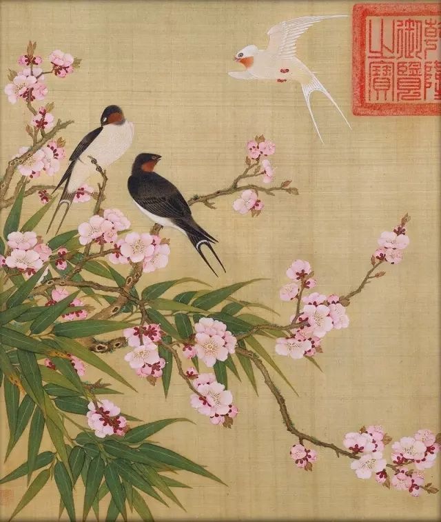 故宫珍藏花鸟画十二幅最适合临摹的高清大图