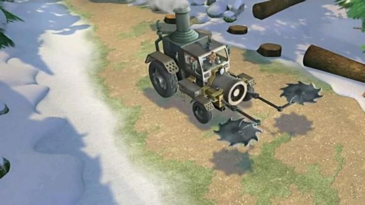 第四个,伐木蒸汽机这也是光头强自主改造的大型伐木机器,用煤炭作为