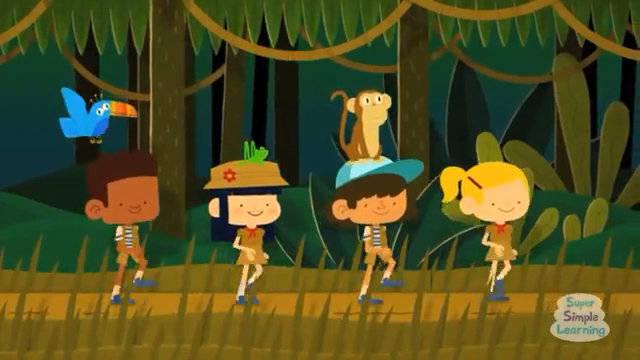 英文儿歌walking in the jungle在丛林里散步