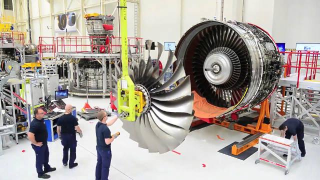 3分24秒看罗罗trent xwb发动机如何组装