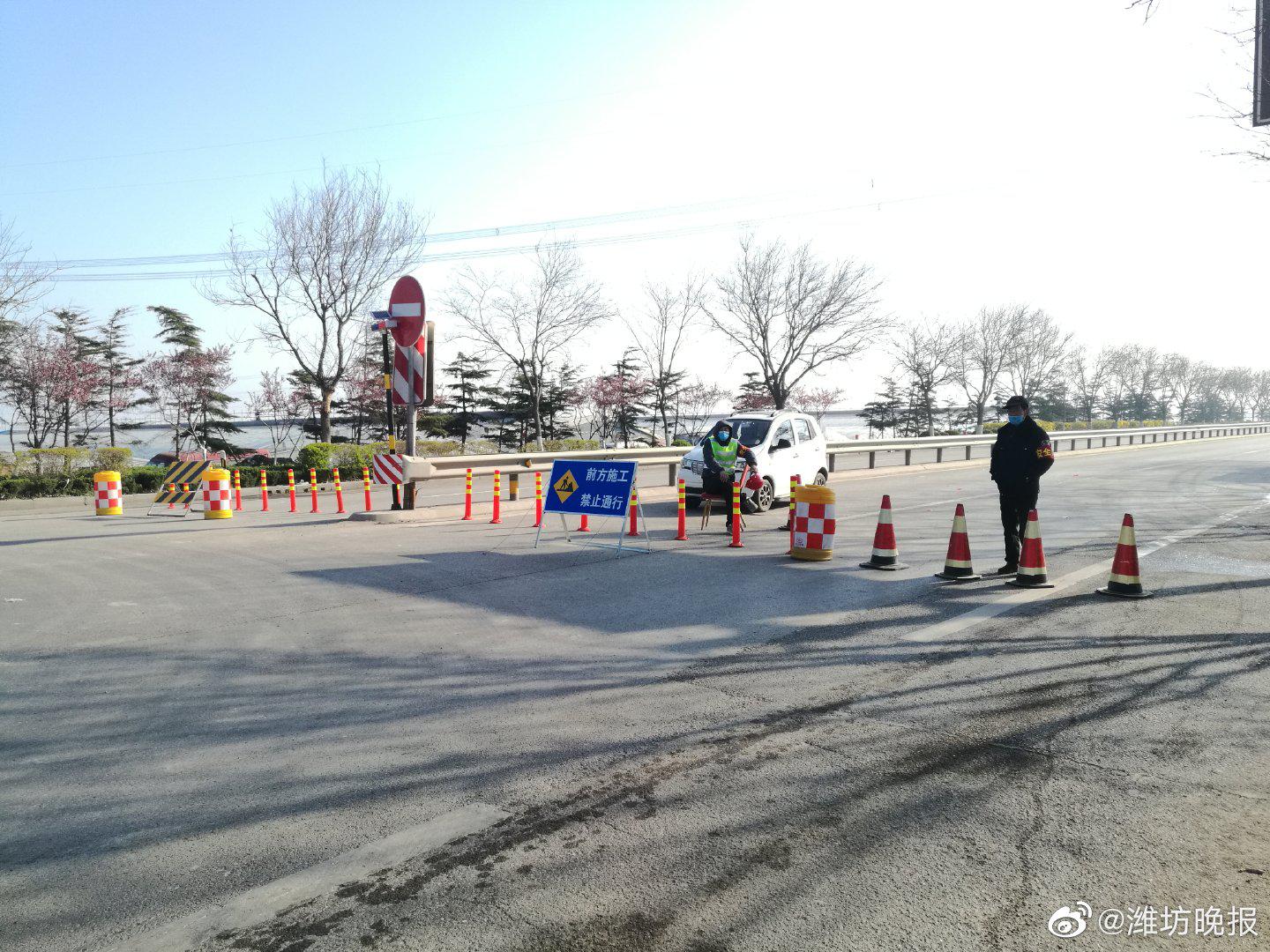 309国道昌乐段两座桥整修市民请绕行