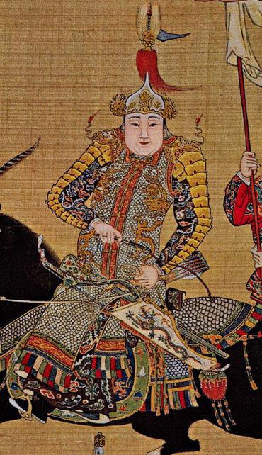 《出警入跸图》中的明神宗,超飒