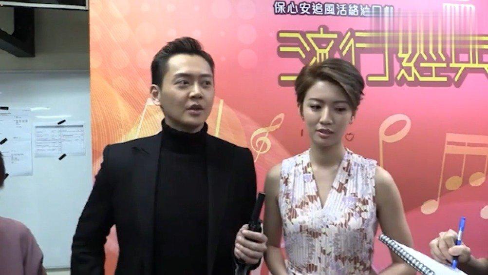 张振朗与蔡思贝为节目《流行经典50年》录影