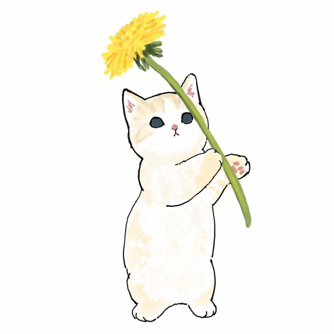 画师ぢゅの插画作品治愈的小猫insmofusand
