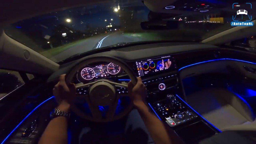 视频:第一视角开豪车:黑夜驾驶全新宾利飞驰w12