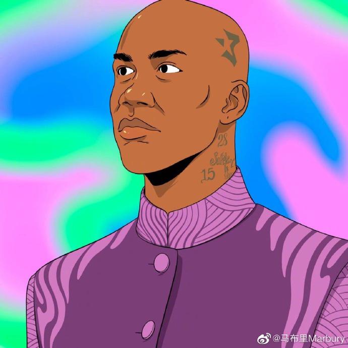 纽约人在北京 马布里晒漫画肖像惟妙惟肖